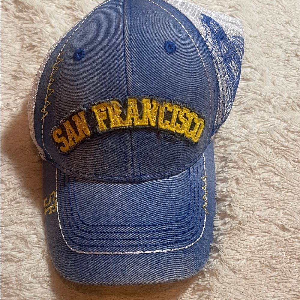 Blue and Yellow San Francisco Cap